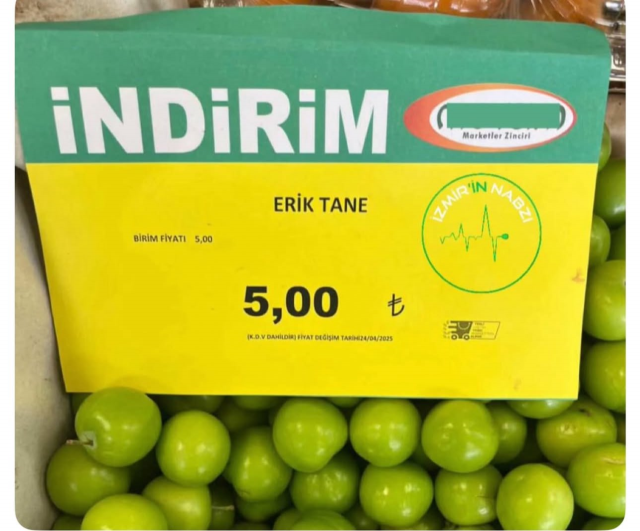 Markette tane ile satılan eriğin fiyatını görenler gözlerine inanamadı