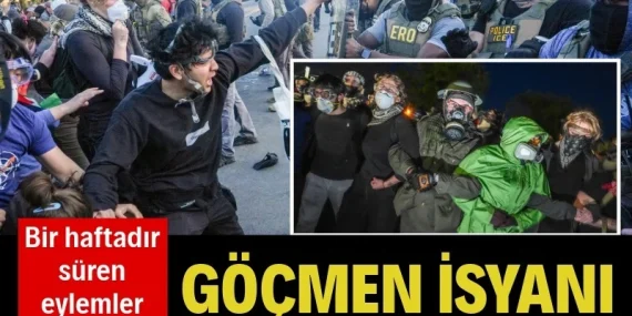 ABD’de Göçmen Kampında İsyan: Biber Gazlı Müdahale!